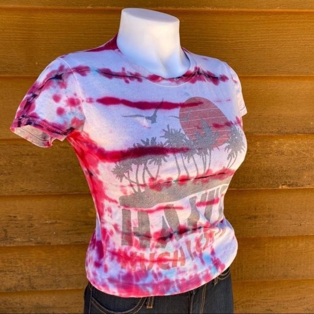 Vintage Vantage Haiti Much Love Custom Tie Dye Shirt Size S - Picture 11 of 11